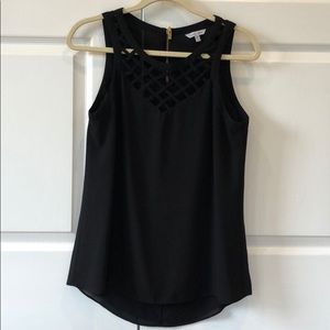 Brand new worn once black pattern tank